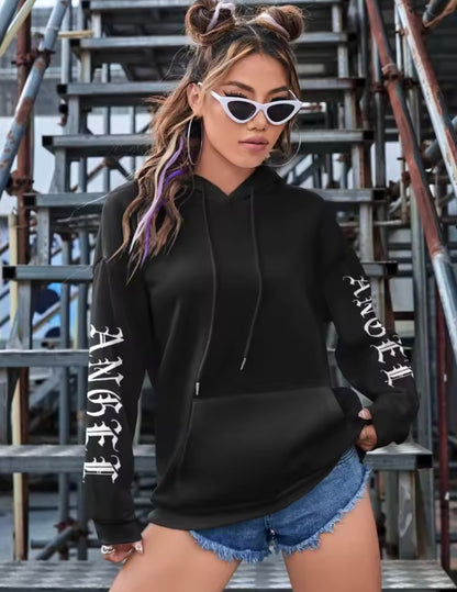 Kim - Hoodie zwart